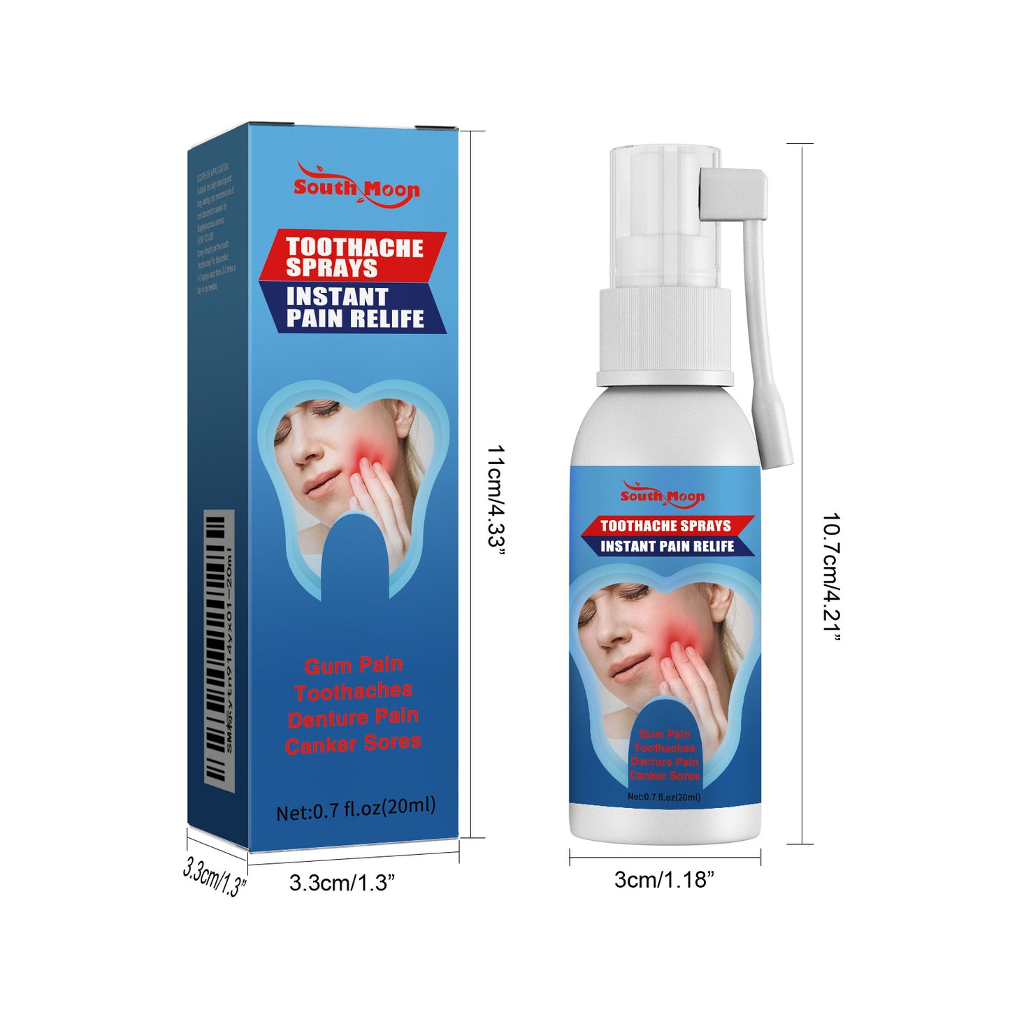 South Moon Yatong Ning Spray for swollen gums and toothaches. Tooth Ning Tooth Ning Water can immediately stop cavities, tooth inflammation, and dental caries.