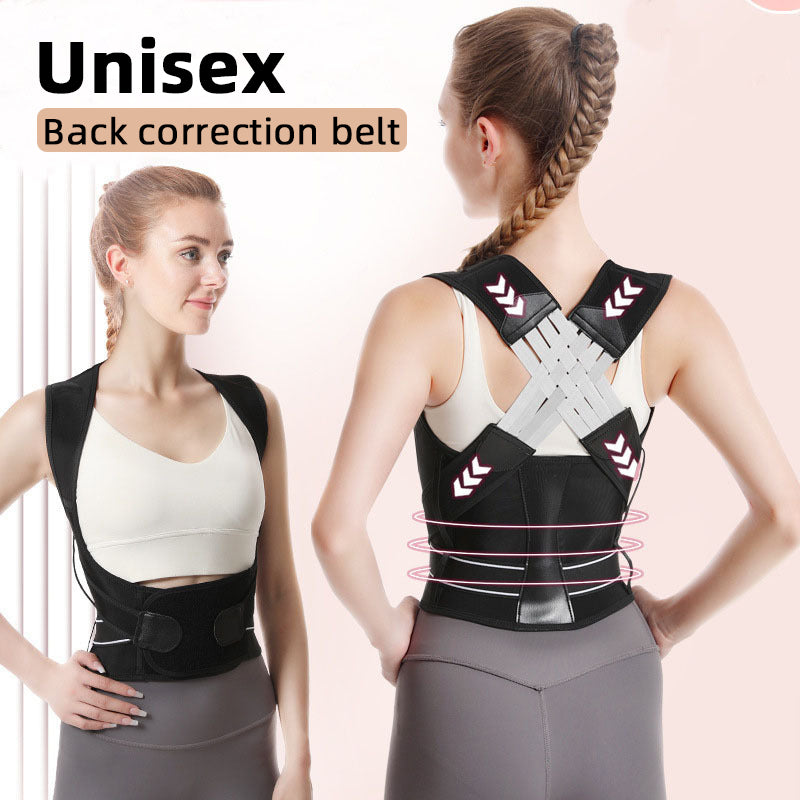 Adult back correction belt student invisible shoulder opening prevention hunchback correction belt posture correction belt