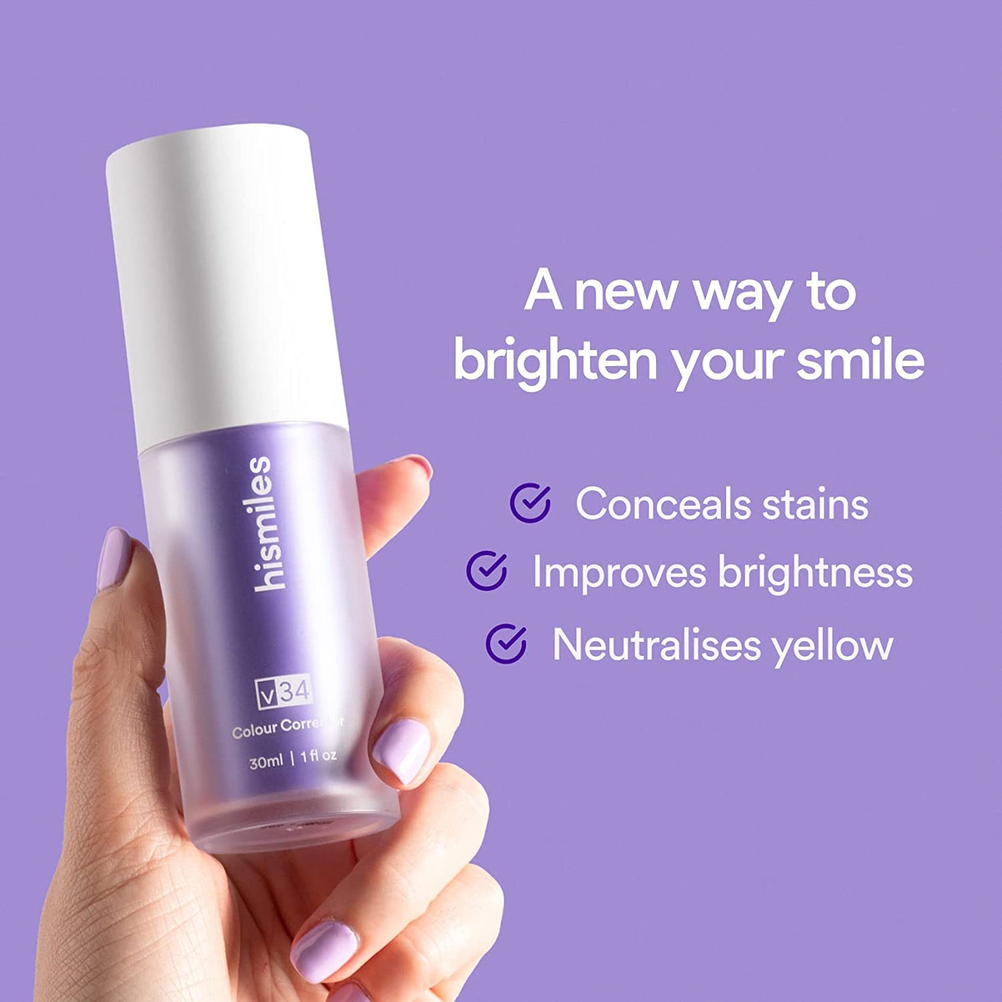 hismiles Purple toothpaste whitening toothpaste