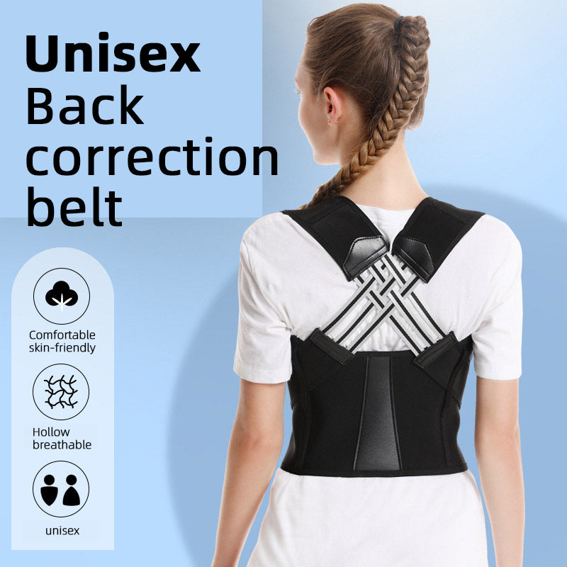 Adult back correction belt student invisible shoulder opening prevention hunchback correction belt posture correction belt