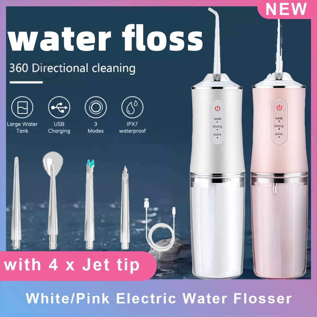 Oral irrigator Water floss Electric Tooth cleaning Healthy Oral care USB recharge Portable 3 Modes