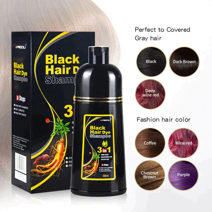 HERBAL HAIR DYE UNISEX SHAMPOO 3 IN 1 (BUY 1 GET 1 FREE)- BLOSDREAM ®