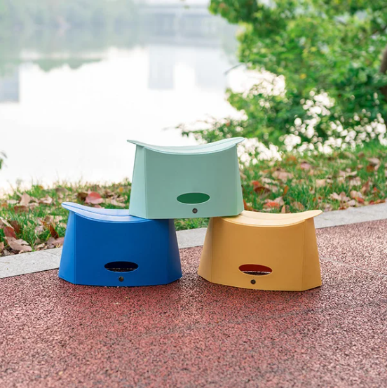 Folding Stool Plastic Small Maza Ultra-Thin Paper Low Stool