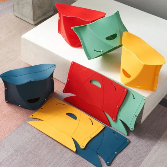 Folding Stool Plastic Small Maza Ultra-Thin Paper Low Stool