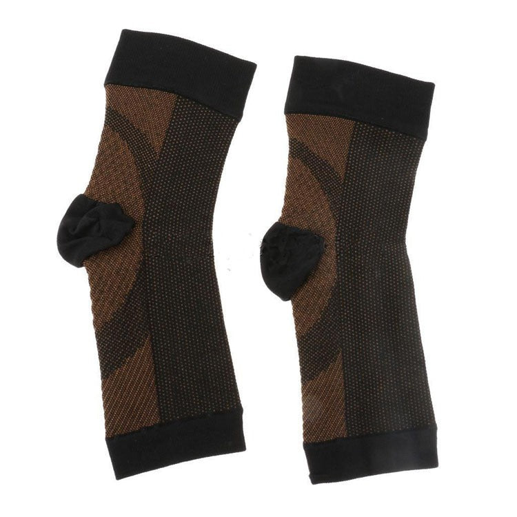 Copper fiber sports ankle socks compression socks ankle sprain joint protection elastic open toe socks