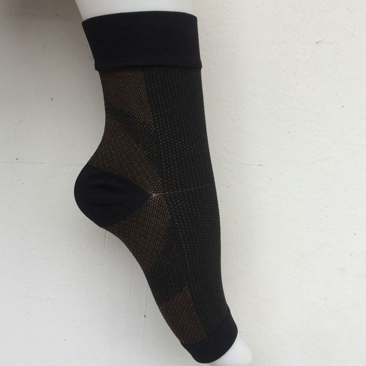 Copper fiber sports ankle socks compression socks ankle sprain joint protection elastic open toe socks